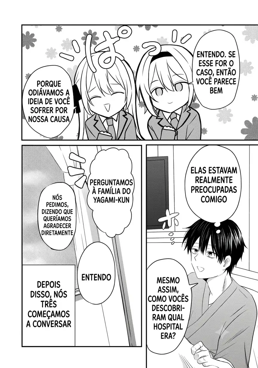 O resultado de eu, um cara comum sem nada, que salvou as belas irmãs gêmeas arriscando a vida, na verdade sendo um yandere, acabou deixando as duas realmente irritadas Capítulo 1 Página 30