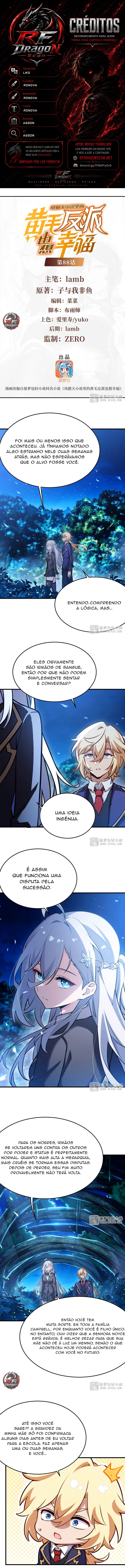 O vilão de cabelos amarelos no romance da personagem principal feminina quer felicidade Capítulo 88 Página 1