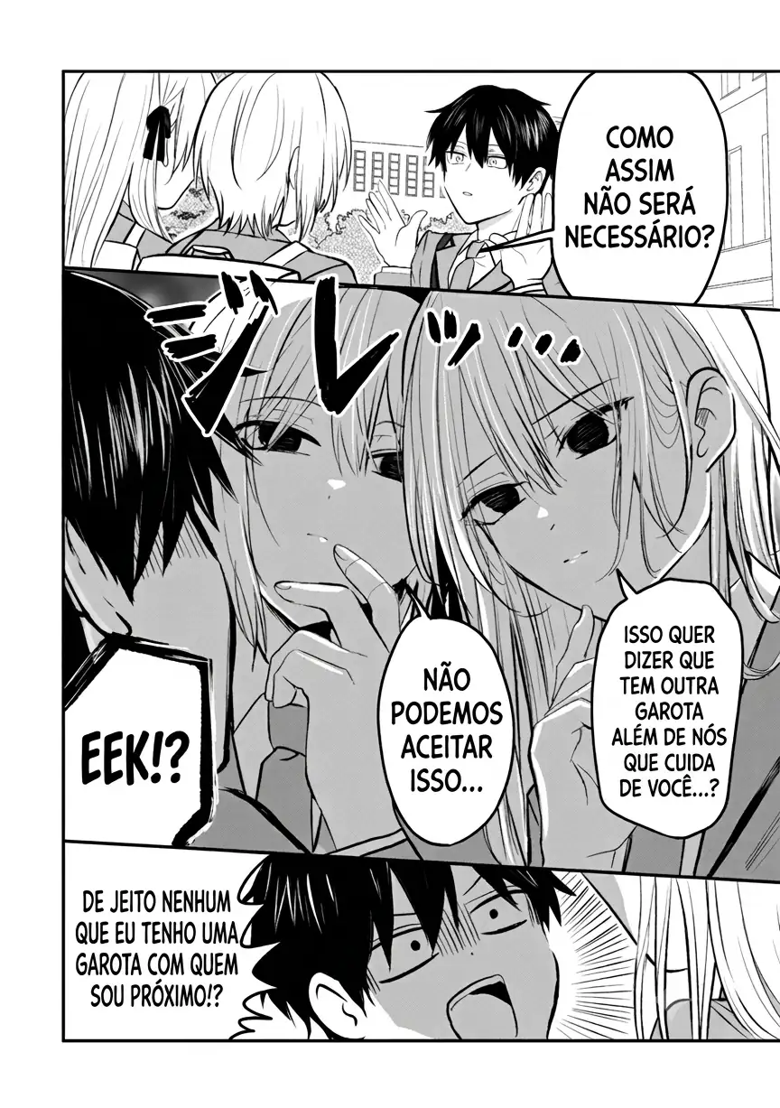 O resultado de eu, um cara comum sem nada, que salvou as belas irmãs gêmeas arriscando a vida, na verdade sendo um yandere, acabou deixando as duas realmente irritadas Capítulo 2 Página 9