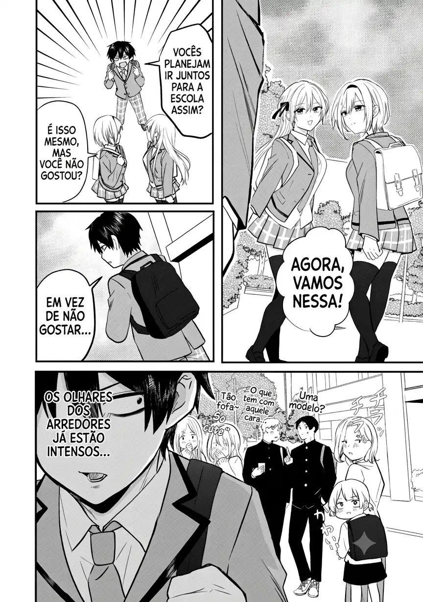 O resultado de eu, um cara comum sem nada, que salvou as belas irmãs gêmeas arriscando a vida, na verdade sendo um yandere, acabou deixando as duas realmente irritadas Capítulo 2 Página 11