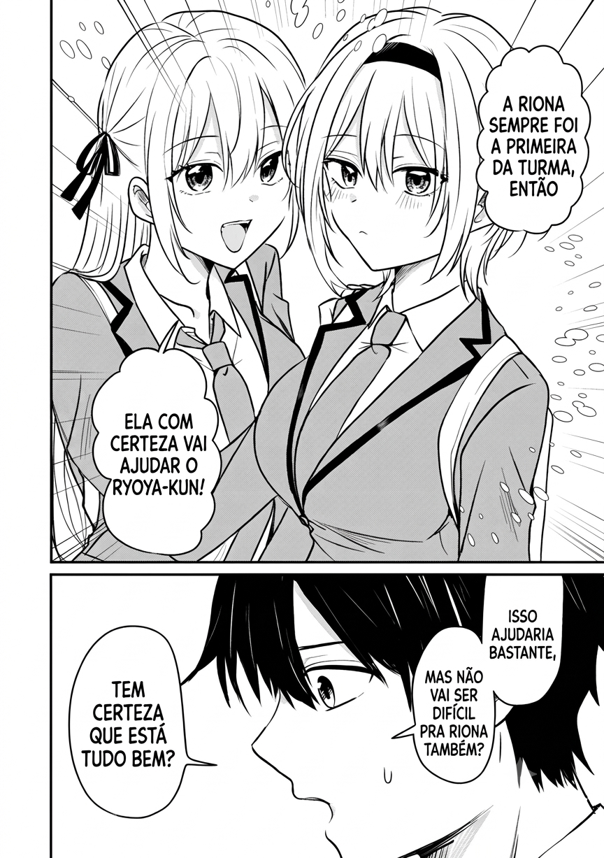O resultado de eu, um cara comum sem nada, que salvou as belas irmãs gêmeas arriscando a vida, na verdade sendo um yandere, acabou deixando as duas realmente irritadas Capítulo 3 Página 13