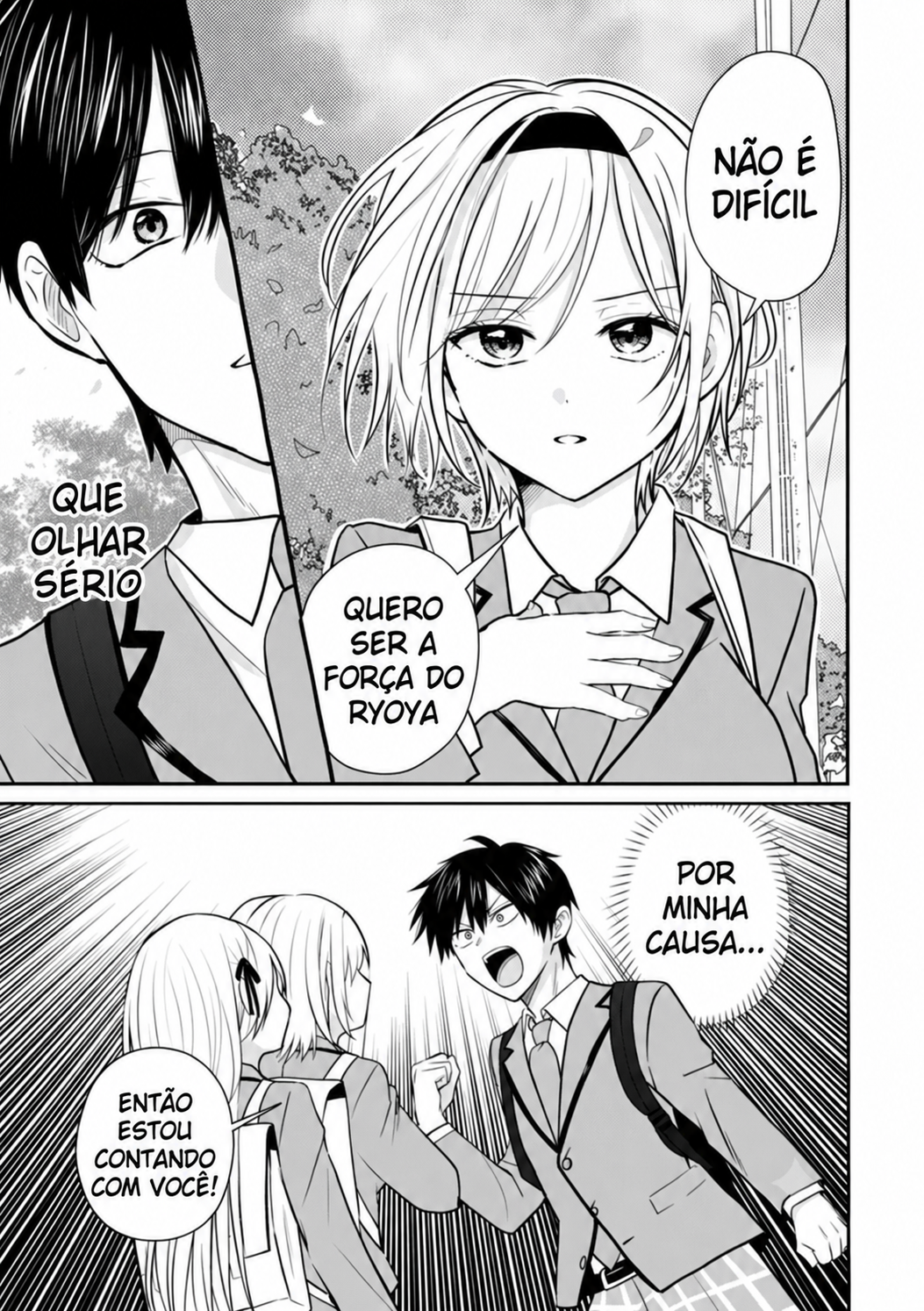 O resultado de eu, um cara comum sem nada, que salvou as belas irmãs gêmeas arriscando a vida, na verdade sendo um yandere, acabou deixando as duas realmente irritadas Capítulo 3 Página 14