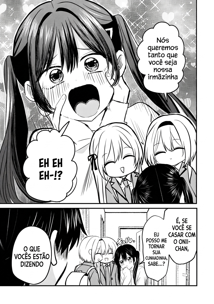 O resultado de eu, um cara comum sem nada, que salvou as belas irmãs gêmeas arriscando a vida, na verdade sendo um yandere, acabou deixando as duas realmente irritadas Capítulo 3 Página 20