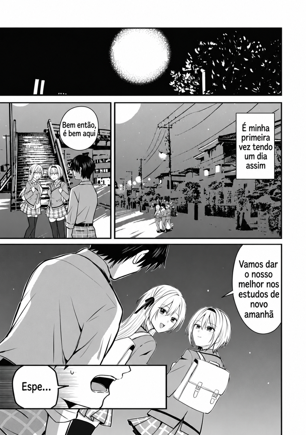 O resultado de eu, um cara comum sem nada, que salvou as belas irmãs gêmeas arriscando a vida, na verdade sendo um yandere, acabou deixando as duas realmente irritadas Capítulo 3 Página 34
