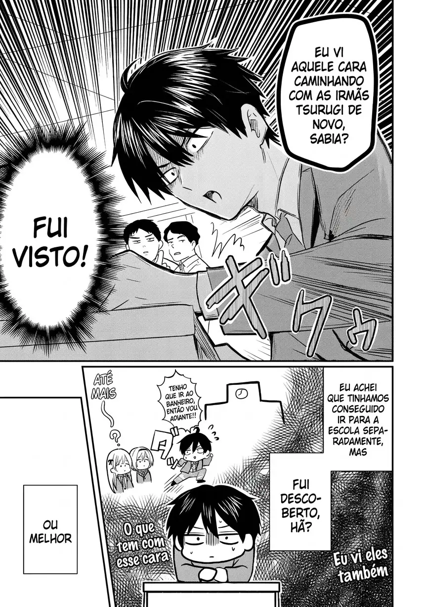 O resultado de eu, um cara comum sem nada, que salvou as belas irmãs gêmeas arriscando a vida, na verdade sendo um yandere, acabou deixando as duas realmente irritadas Capítulo 4 Página 14