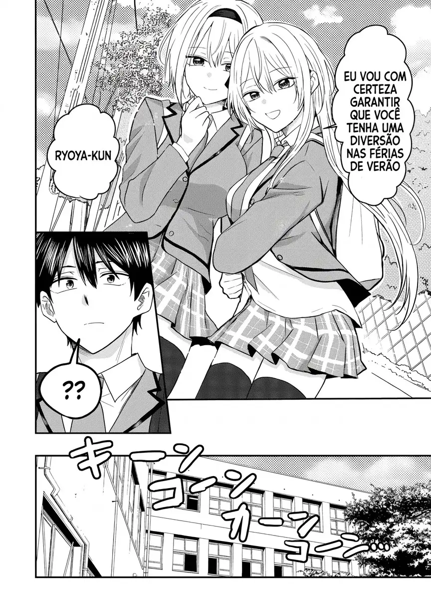 O resultado de eu, um cara comum sem nada, que salvou as belas irmãs gêmeas arriscando a vida, na verdade sendo um yandere, acabou deixando as duas realmente irritadas Capítulo 4 Página 13