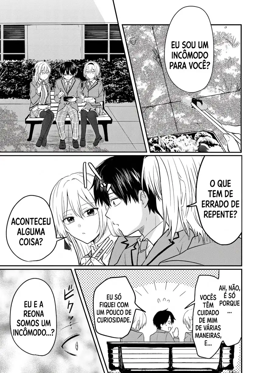 O resultado de eu, um cara comum sem nada, que salvou as belas irmãs gêmeas arriscando a vida, na verdade sendo um yandere, acabou deixando as duas realmente irritadas Capítulo 4 Página 18