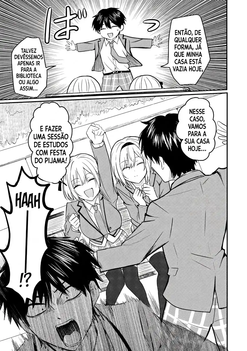 O resultado de eu, um cara comum sem nada, que salvou as belas irmãs gêmeas arriscando a vida, na verdade sendo um yandere, acabou deixando as duas realmente irritadas Capítulo 4 Página 24