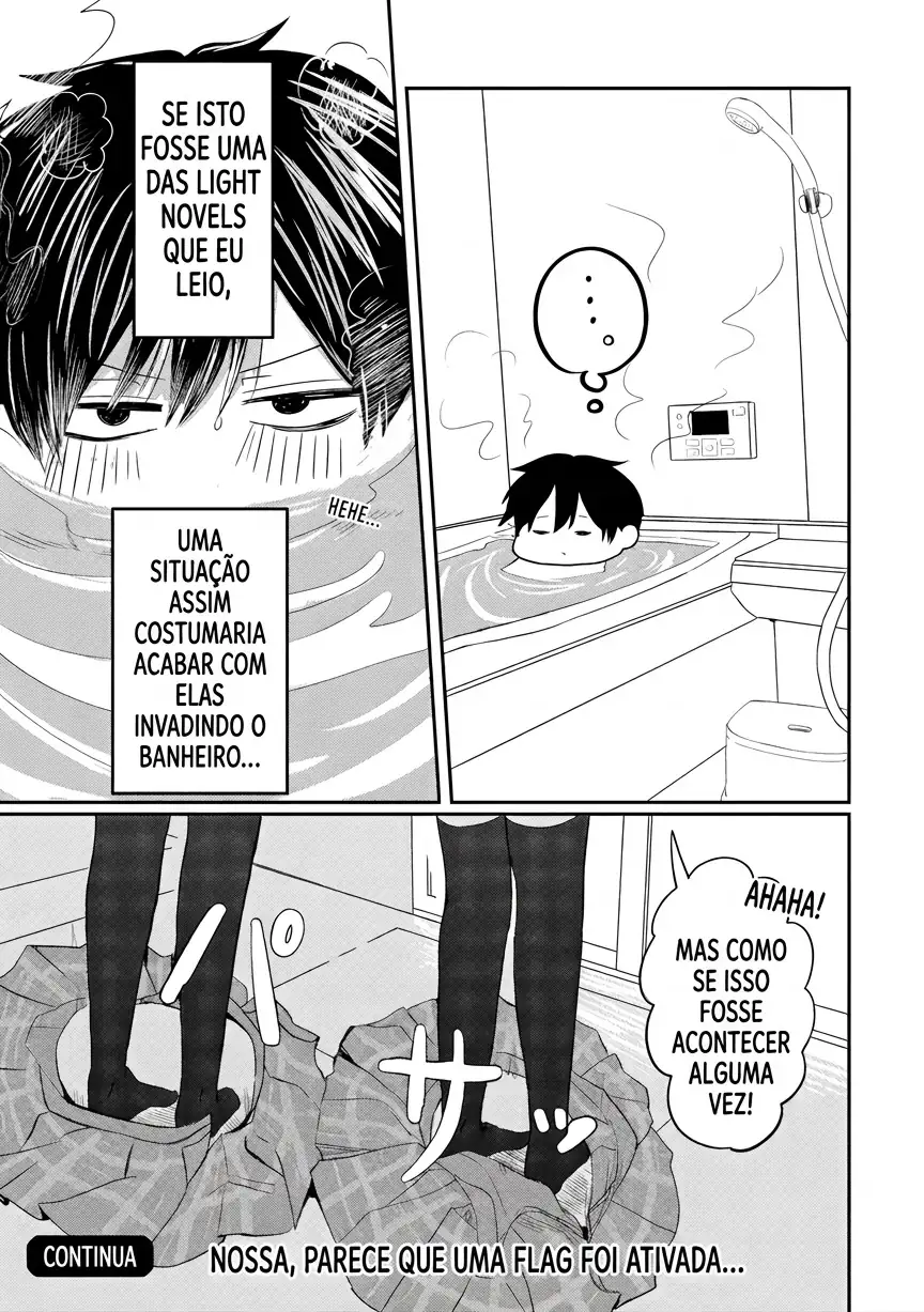 O resultado de eu, um cara comum sem nada, que salvou as belas irmãs gêmeas arriscando a vida, na verdade sendo um yandere, acabou deixando as duas realmente irritadas Capítulo 4 Página 34