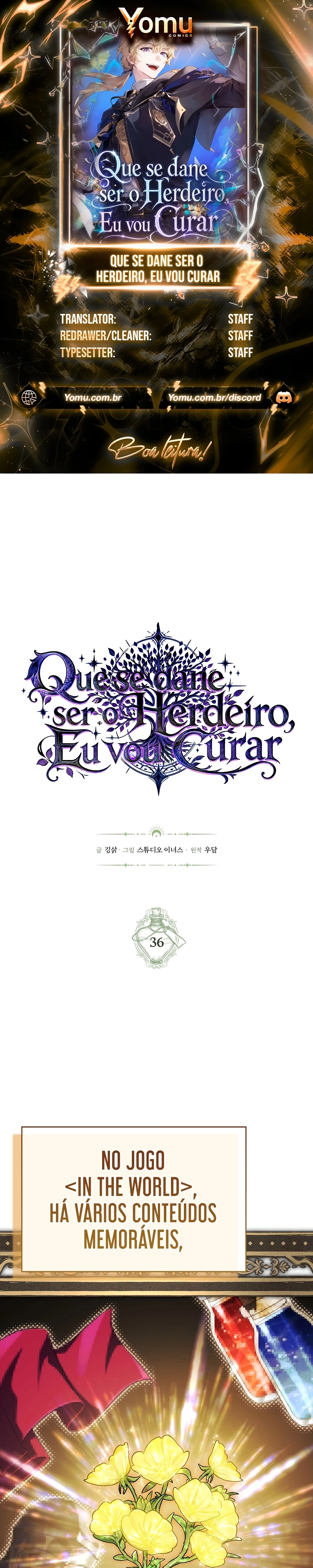 Que se dane ser o Herdeiro, Eu vou Curar Capítulo 36 Página 1