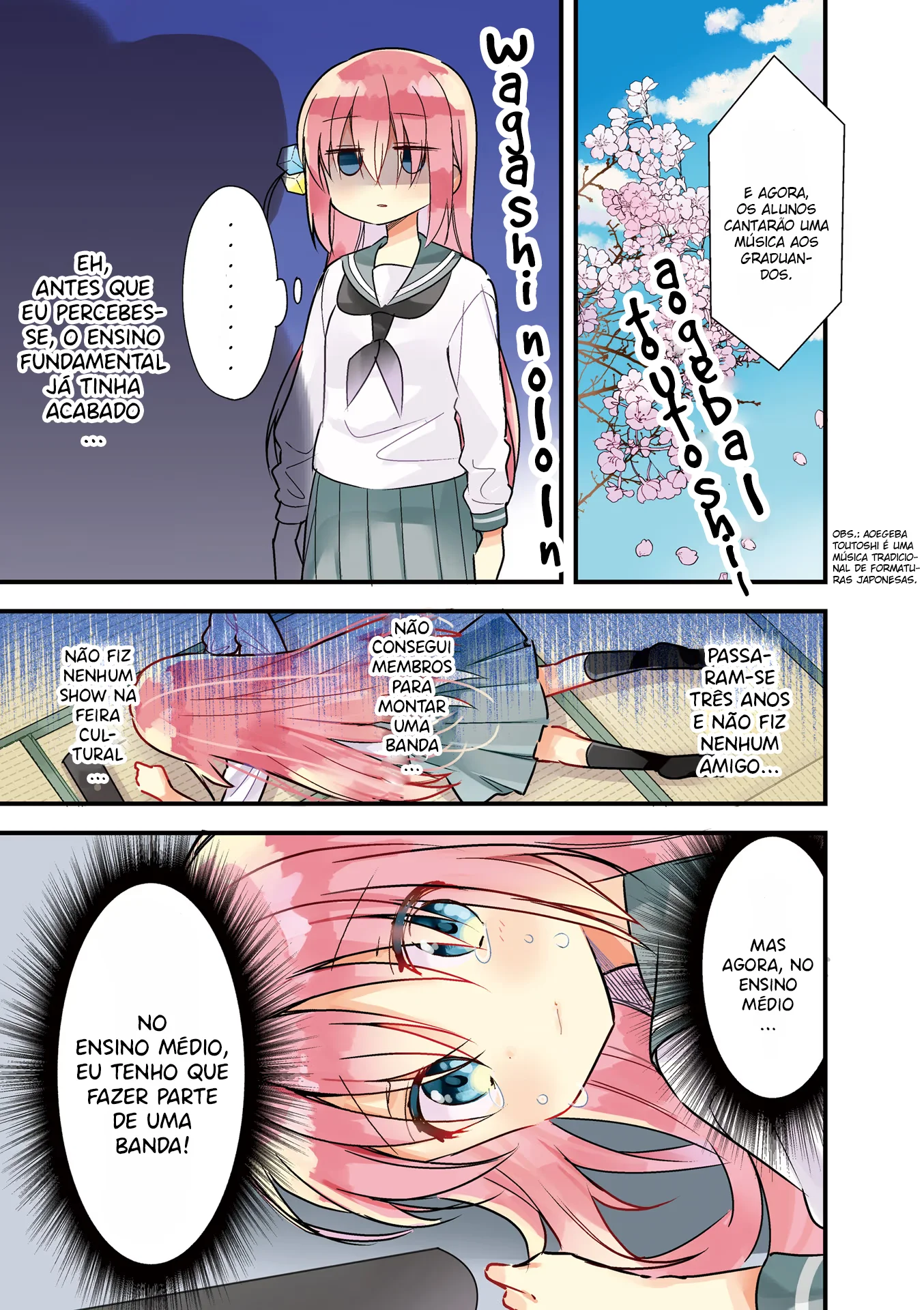 Bocchi, a Roqueira! Capítulo 0 Página 7