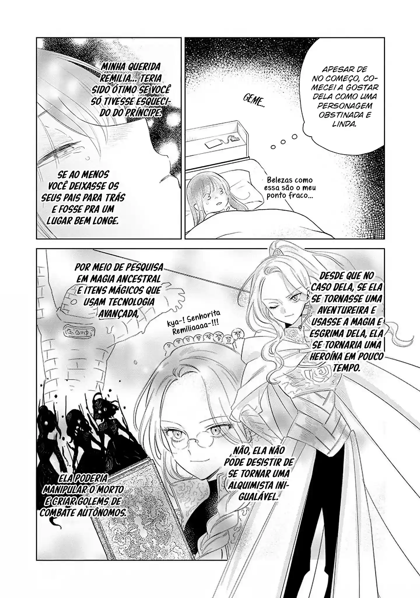 Akuyaku Reijou: a pessoa dentro Capítulo 3.5 Página 4