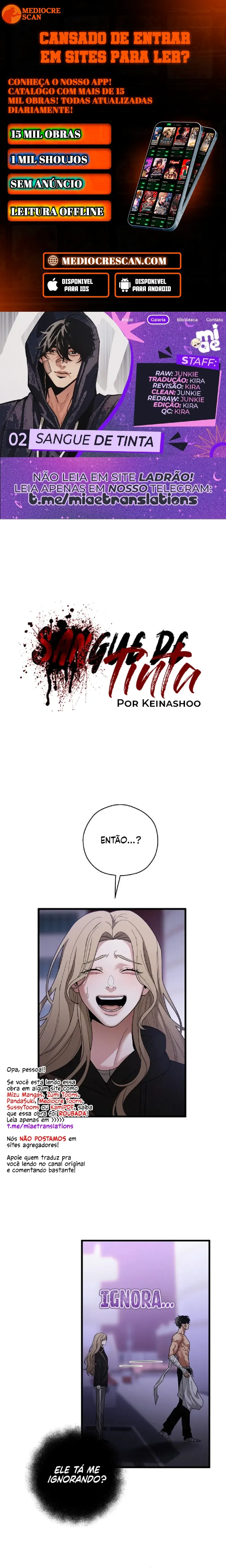 Sangue de Tinta Capítulo 2 Página 1