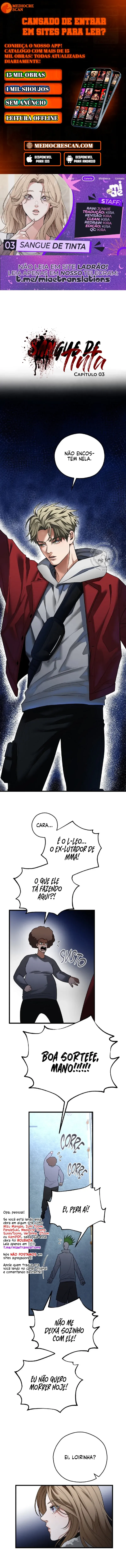 Sangue de Tinta Capítulo 3 Página 1