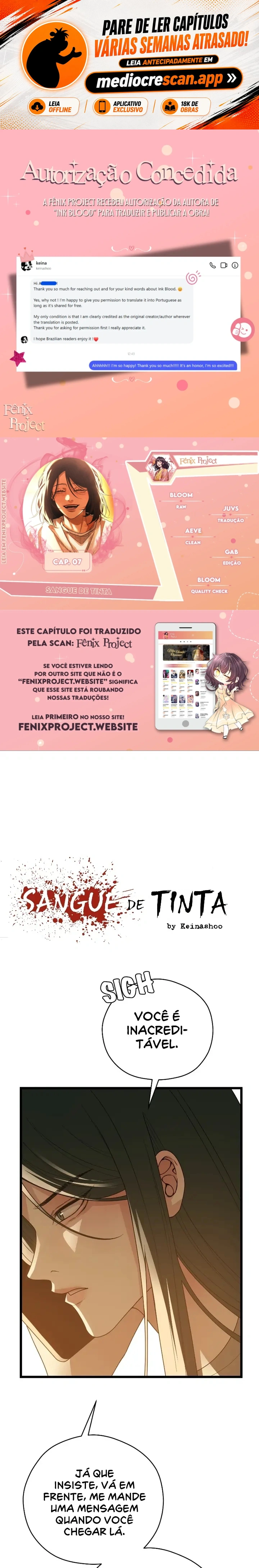 Sangue de Tinta Capítulo 7 Página 1