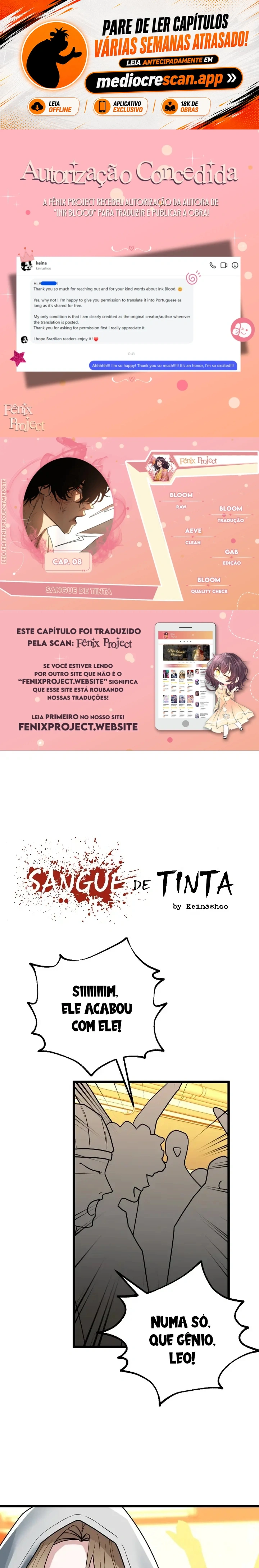 Sangue de Tinta Capítulo 8 Página 1