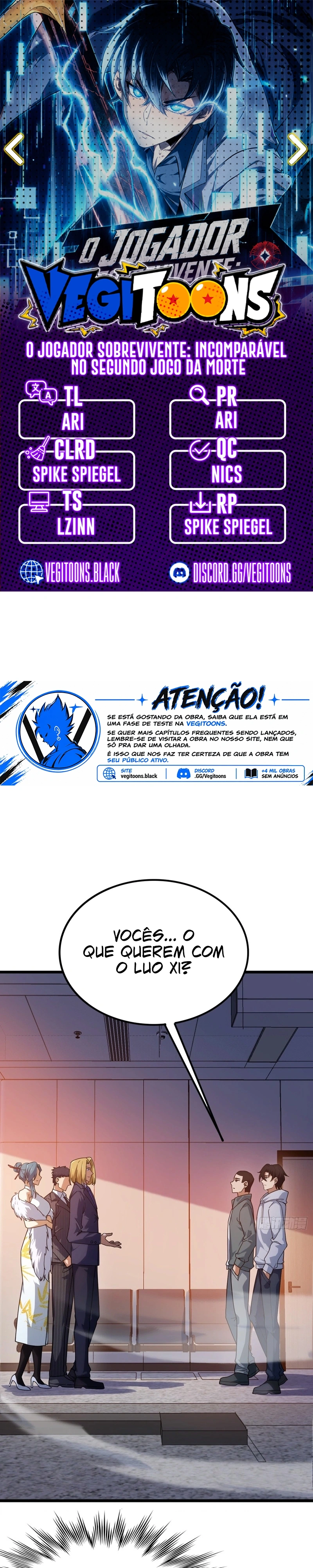 O Jogador Sobrevivente: Incomparável no Segundo Jogo da Morte Capítulo 11 Página 1