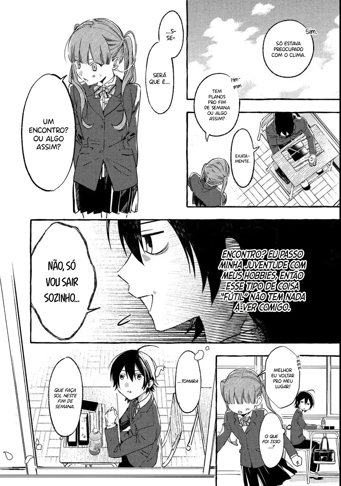 Watanabe-san, A Musa Da Escola, Por Algum Motivo Pergunta Meus Planos Toda Semana Capítulo 1 Página 8
