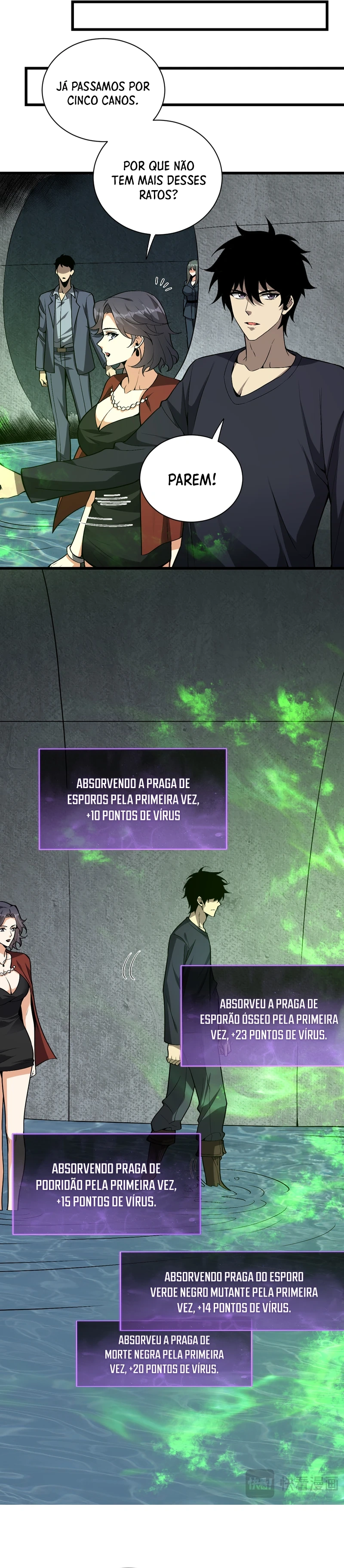 Apocalipse Viral: Eu Sou o Rei dos Vírus Capítulo 17 Página 26