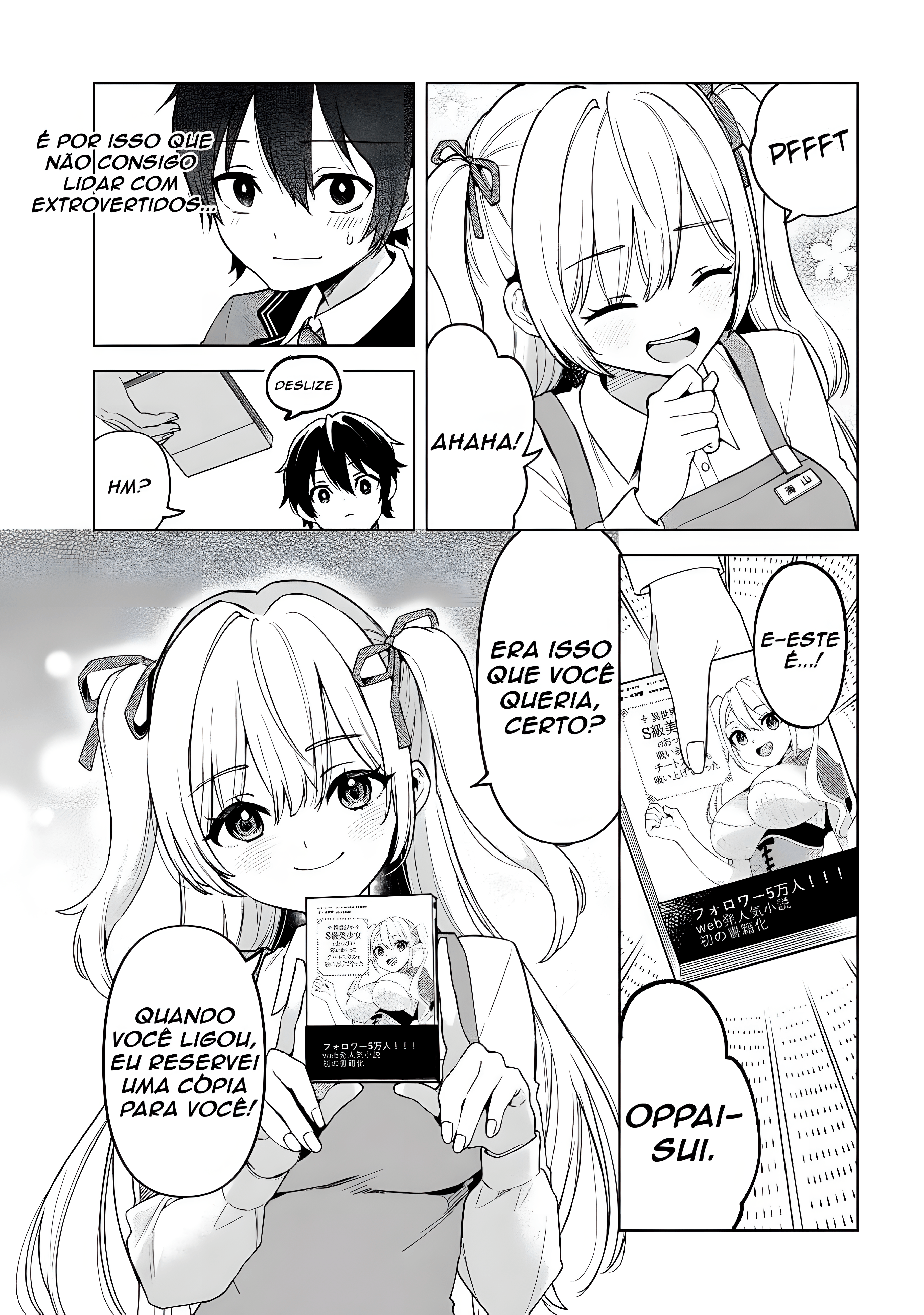 Quando eu, um cara introvertido, me vi cercado por garotas lindas depois de uma mudança de lugar, um relacionamento secreto começou. Capítulo 1 Página 43