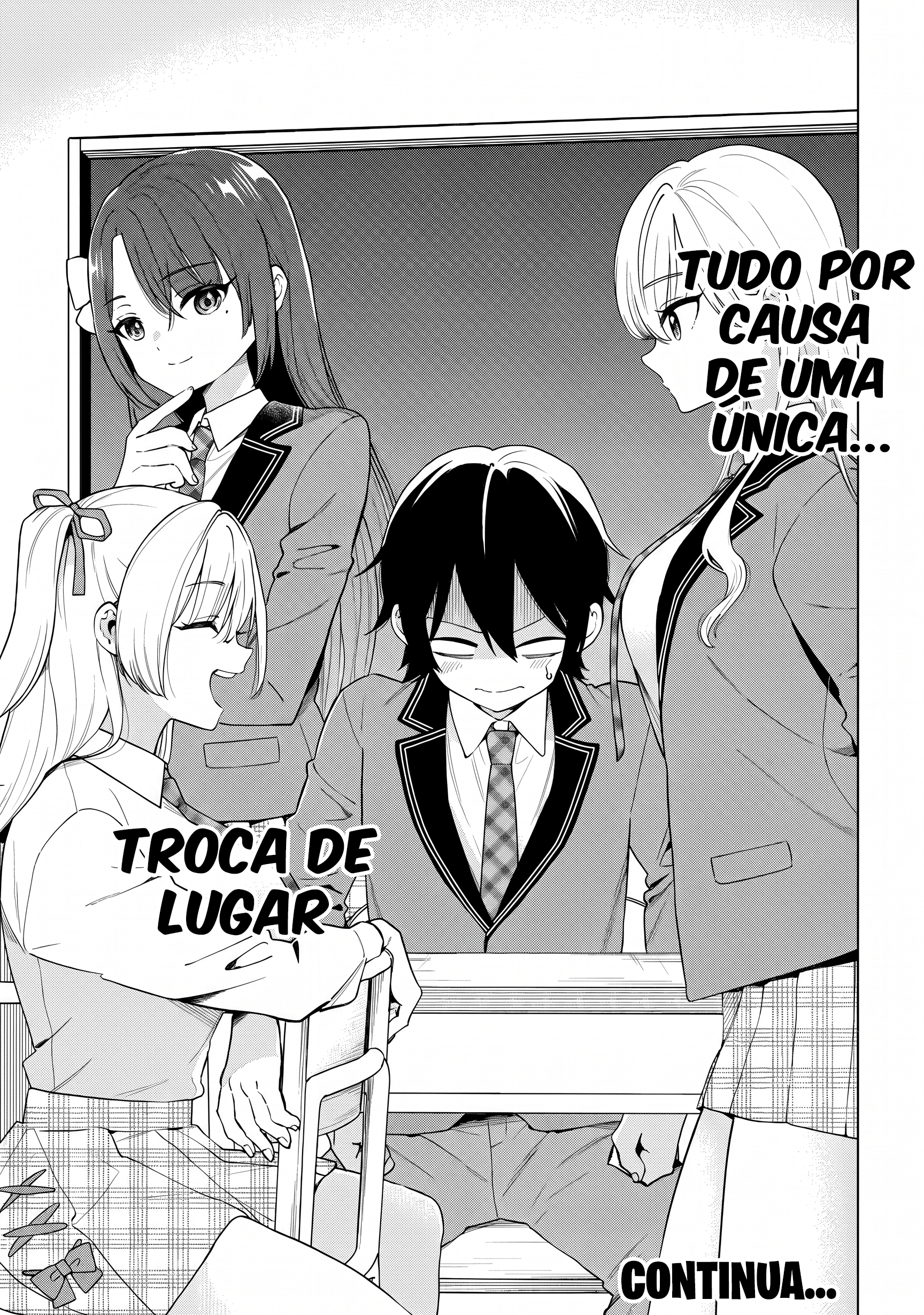 Quando eu, um cara introvertido, me vi cercado por garotas lindas depois de uma mudança de lugar, um relacionamento secreto começou. Capítulo 3 Página 34