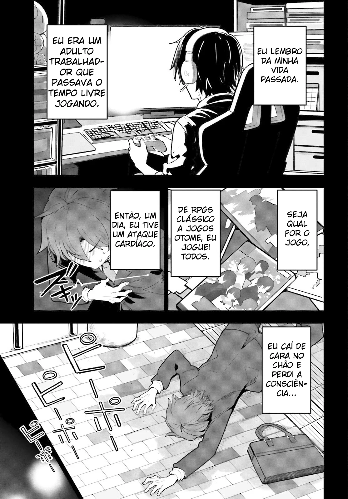 Mob Shisai dakedo, Kono Sekai ga Otome Jogo dato Kizuita node Heroine o Ikusei Shimasu Capítulo 1 Página 3