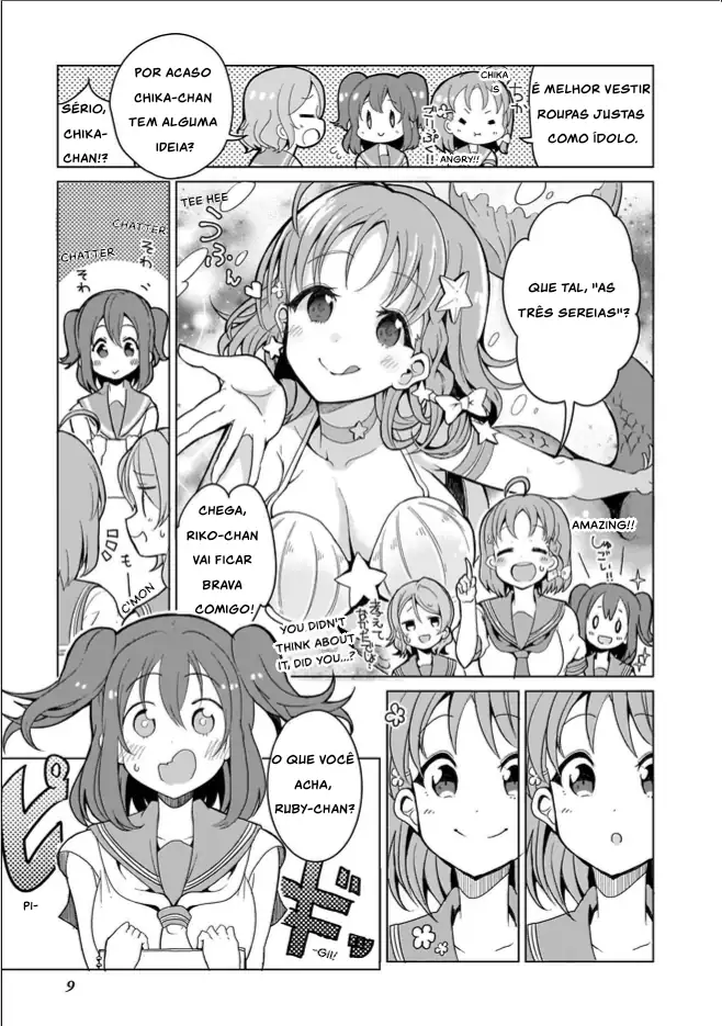 Love Live! Sunshine!! CYaRon! ANTHOLOGIA DE MANGÁ Capítulo 1 Página 11