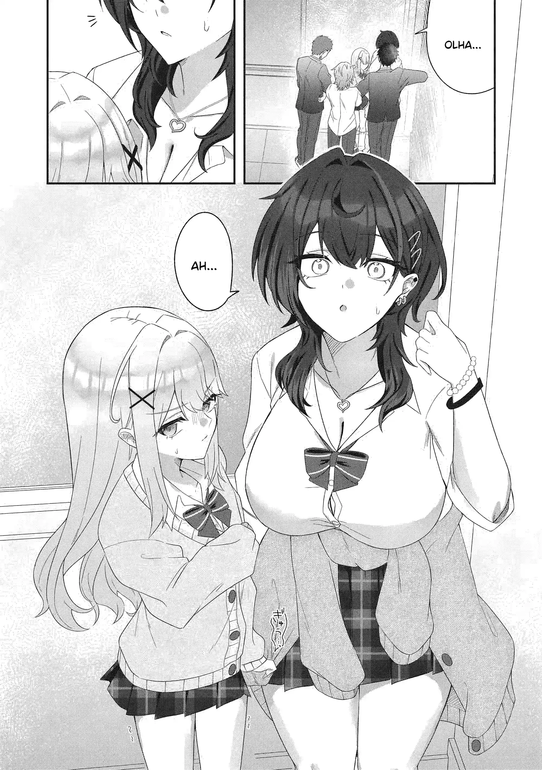 A Gyaru Grande e a Gyaru Pequena Romperam e Estão se Enfiando no Meu Shinkyo Capítulo 1 Página 4