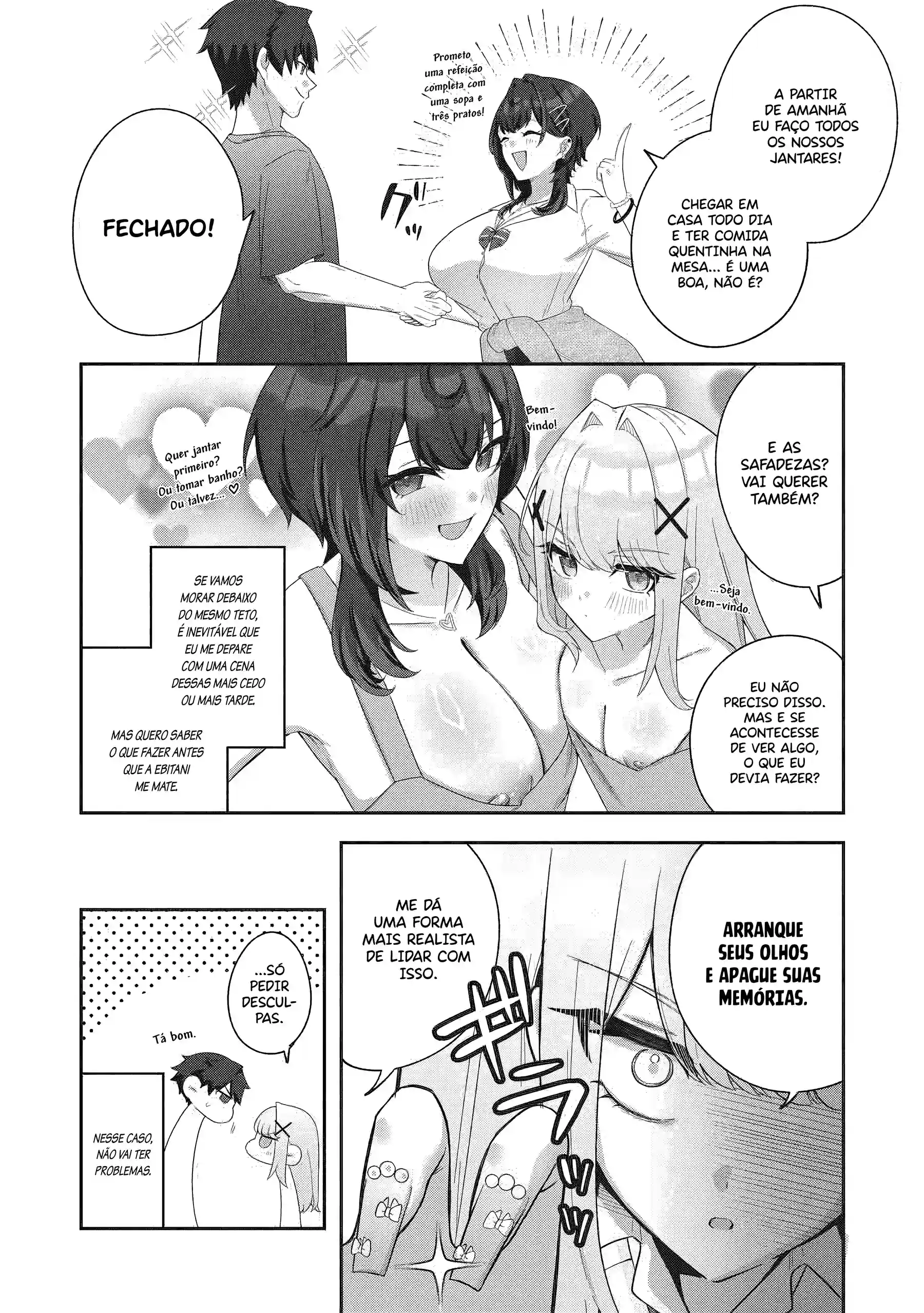 A Gyaru Grande e a Gyaru Pequena Romperam e Estão se Enfiando no Meu Shinkyo Capítulo 1 Página 36