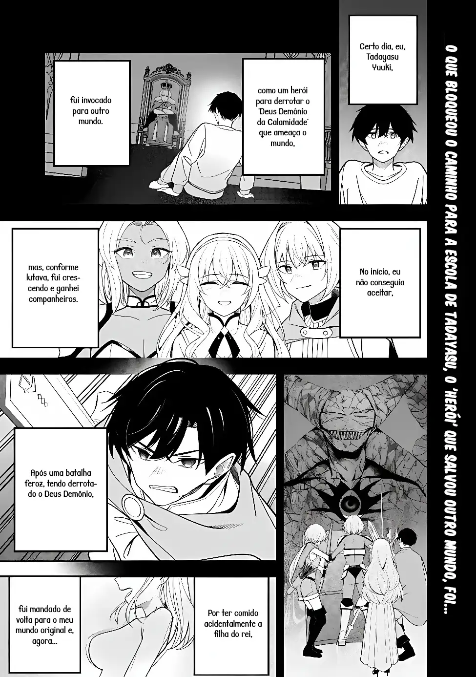 O herói Isekai-gaeri tem Skill muito forte, então abraça todos os Hatsujou Heroine como quiser Capítulo 1 Página 1